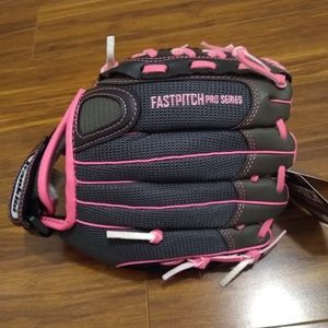 Lefty fastpitch softball glove